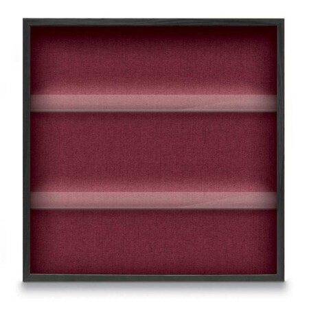 United Visual Products Outdoor Enclosed Combo Board, 48"x36", White Frame/Grey & Dark Spruce UVCB4836ODW-GREY-DRKSPR